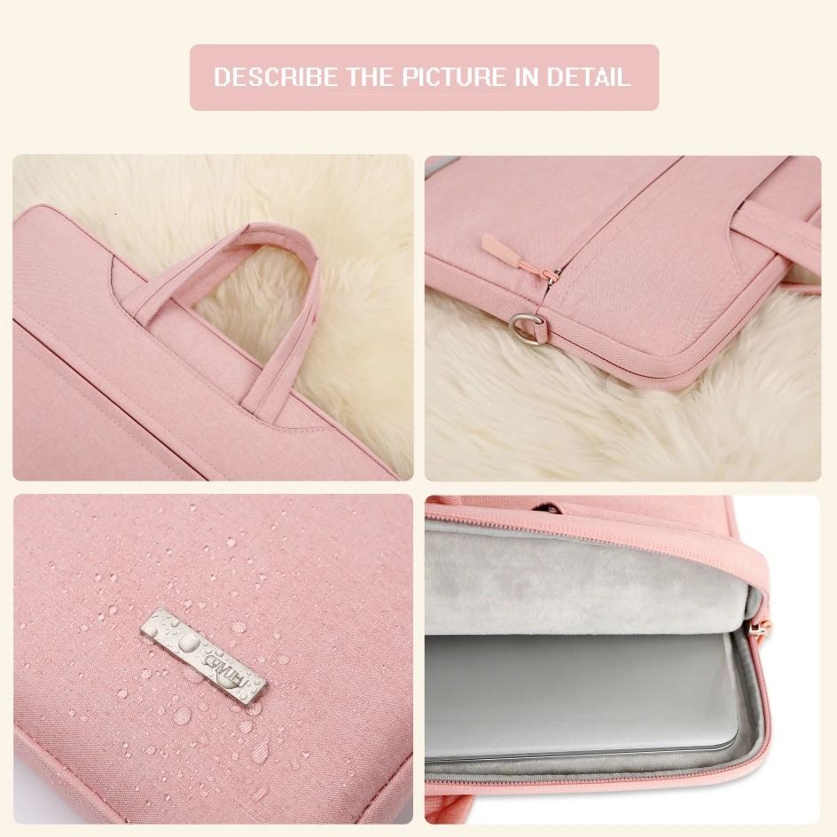 Laptop Bag SlEEve 12 13.3 15.6 14 Shoulder bag Notebook Pouch bag For Macbook Air Pro M1 Case handbag Briefcase 250102
