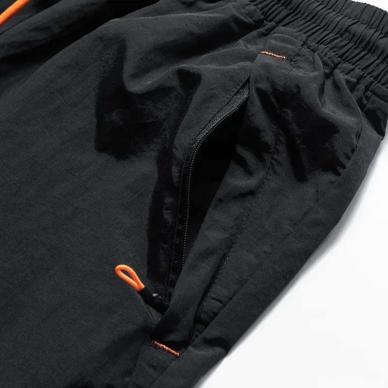 Double Layer Swim Trunks Short Quick Dry Beach Shorts Swimming with Zipper Pockets 250103