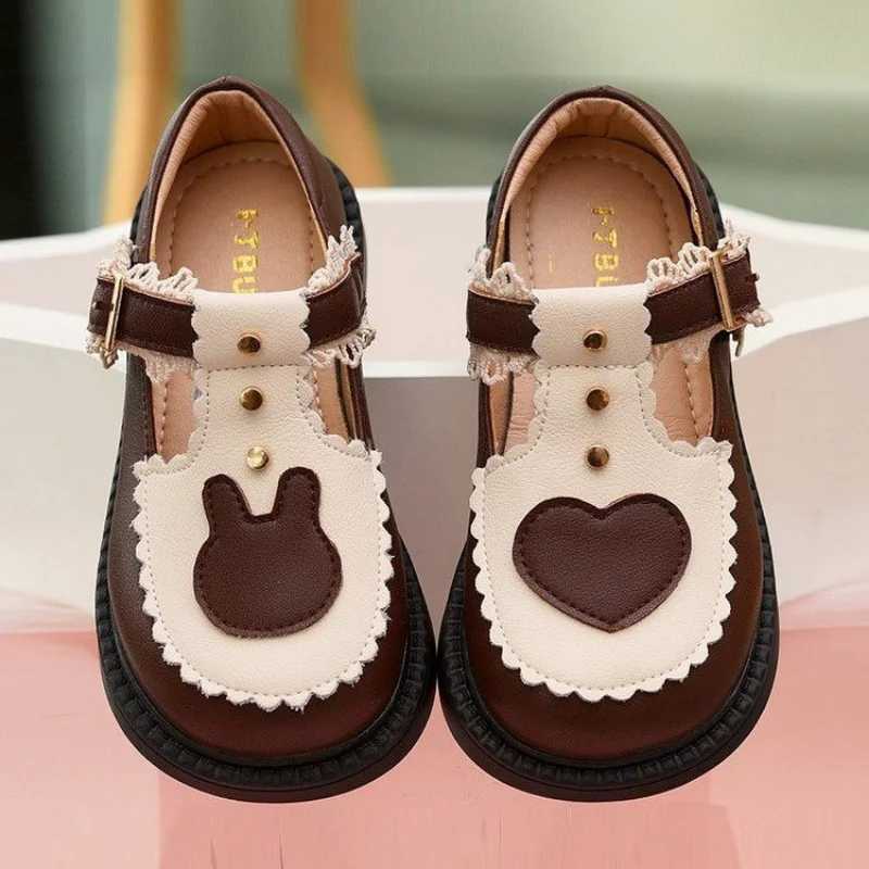 Childrens Leather Shoes New Spring Girls Apartment Mary Jane Shoes Wedding Childrens Slippers Childrens Fashion Princess Anti slip Shoes M250103