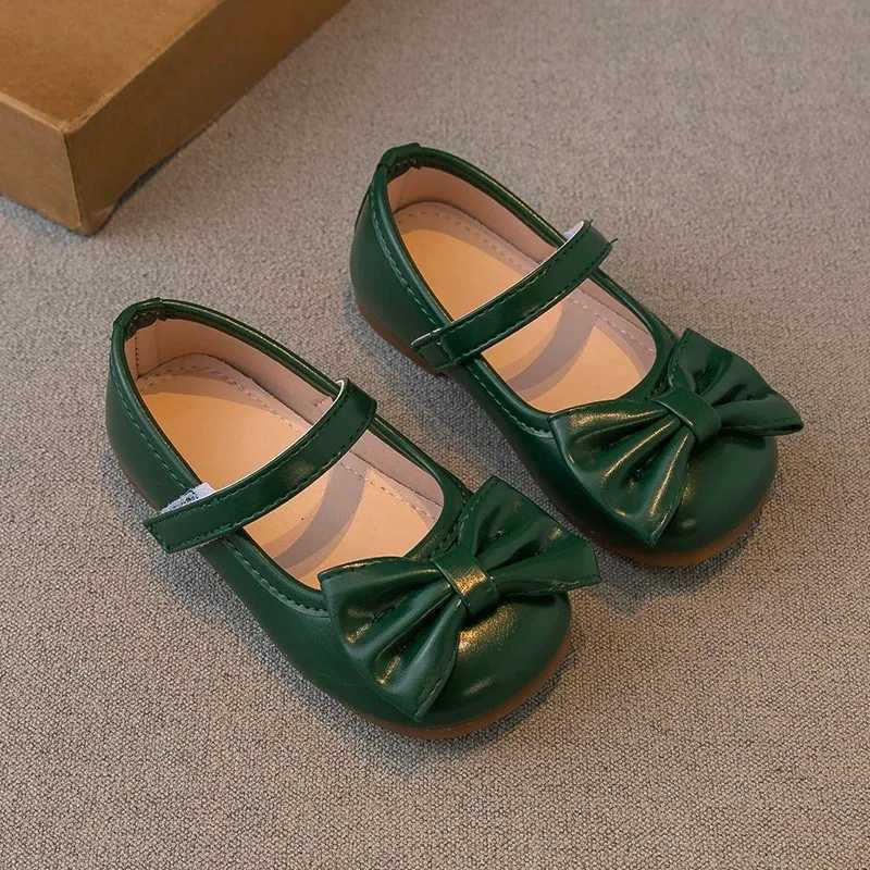 Unishuni Soft Girls Dress Shoes Little Big Kids Mary Janes Ballet Flats Child Cute Bowknot Party School Princess Girl Shoe 21-35 M250103