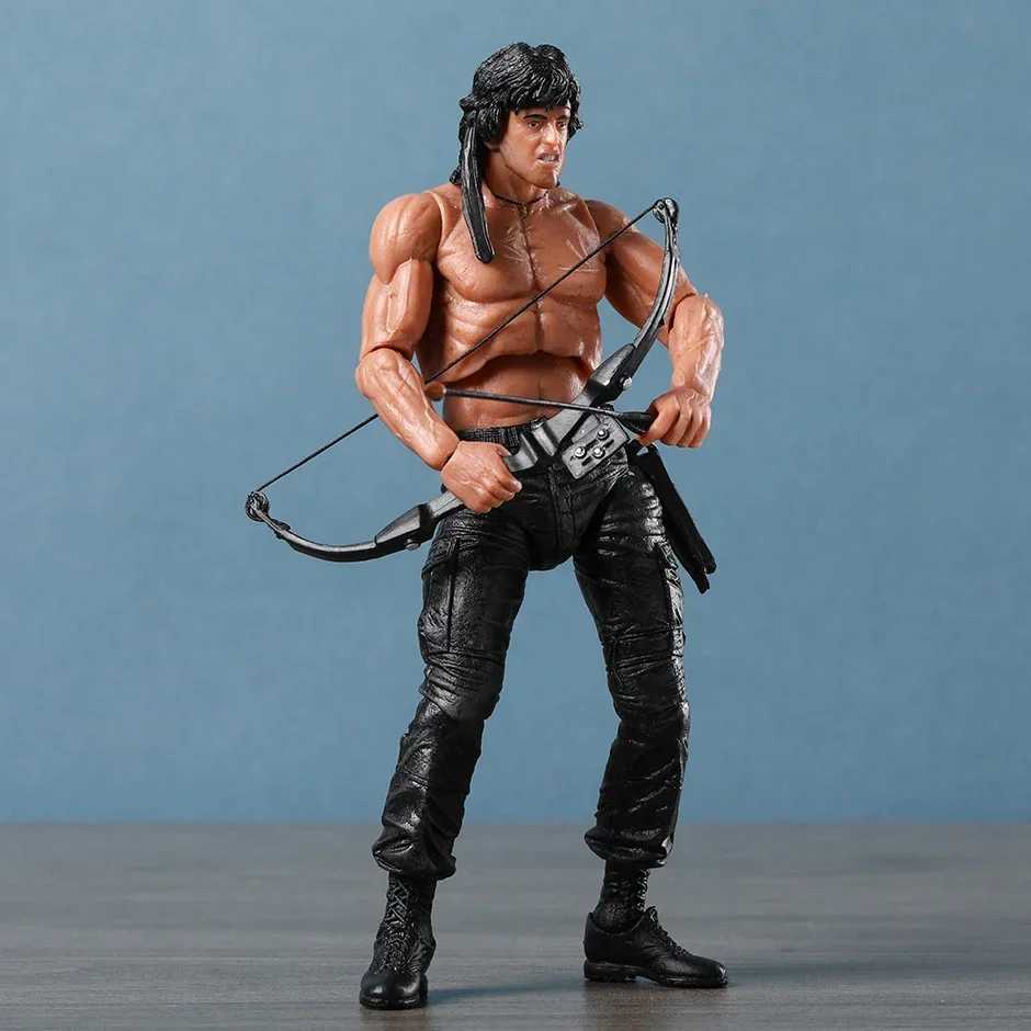 NECA Rambo SDCC 2015 Force Of Freedom Action Figure Doll Handmade Model ToyXJ250103