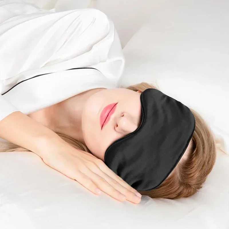 Imitated Silk Eye Patch Shading Sleep Eye Mask Eyepatch Travel Relax Cover Eyeshade Health Sleeping Shield Eye Care ToolsXJ250103