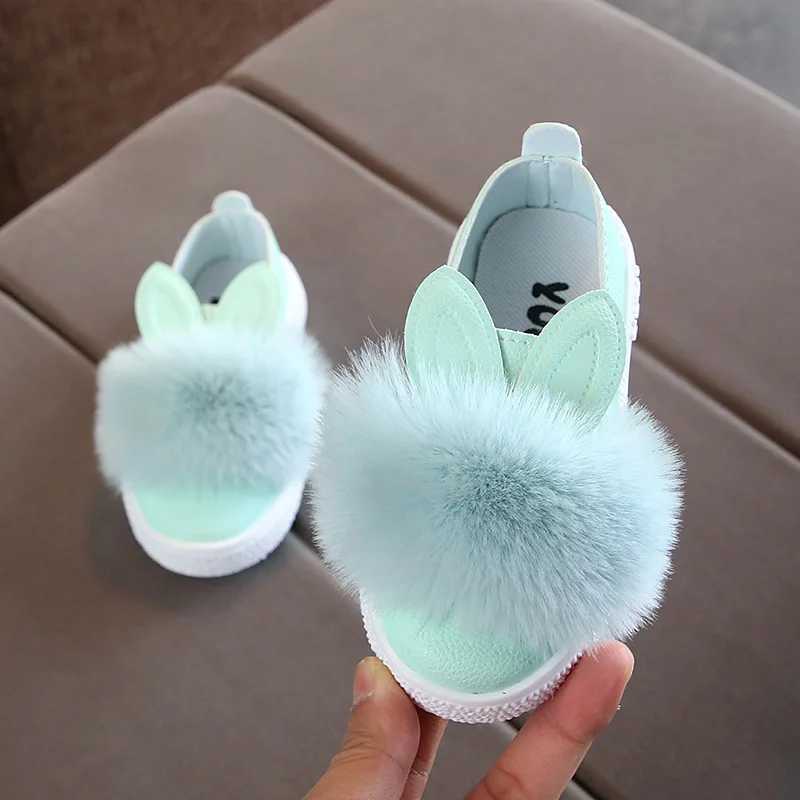 Childrens Shoes New Autumn Cute Rabbit Ears Baby Childrens Shoes Girl Princess Sports Casual Shoes Childrens Sports Shoes EU 21-30 M250103