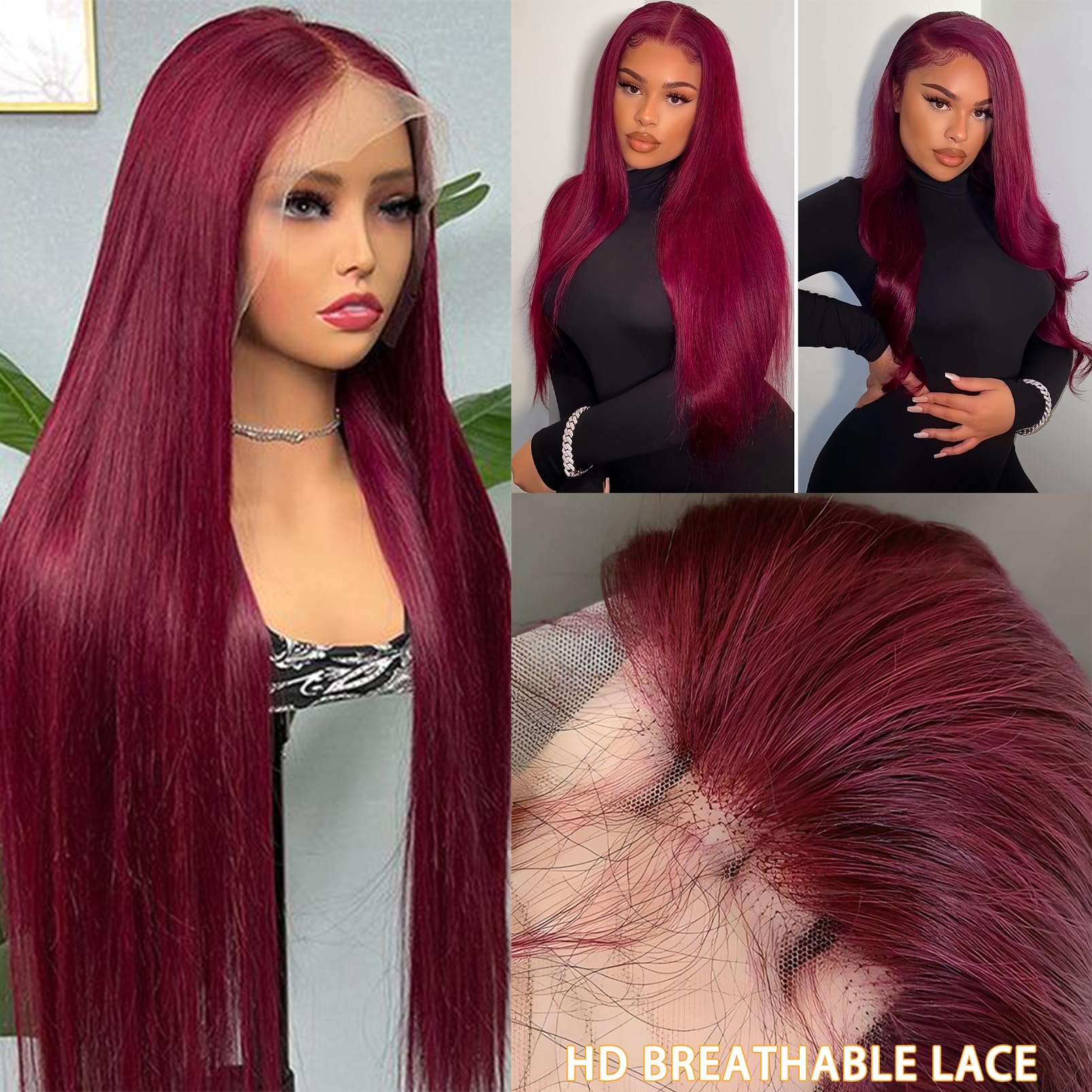 32 Inch Highlight Blonde Straight Hair Wigs Lace Front Loose Simualtion Human Wig Pre Plucked Glueless Synthetic Silky Brazilian Hair Wigs for Black W