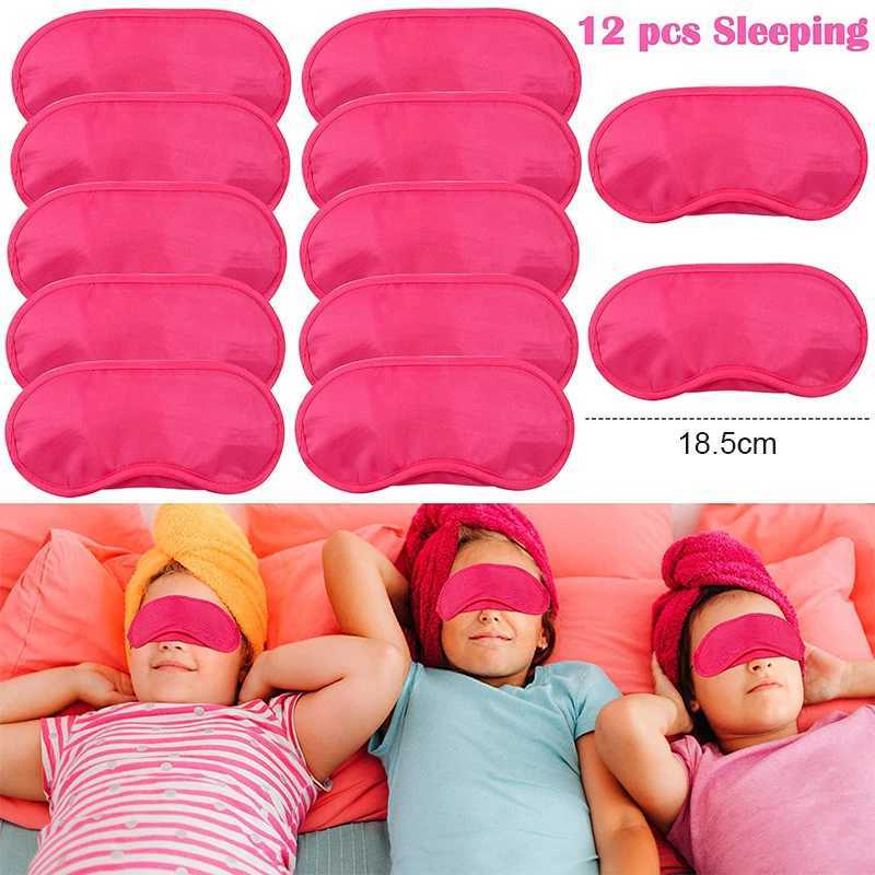 12pcs Spa Party Accessories Blindfold Sleep Eye Cover Eyeshade s Girls Birthday Party Favors Guest Birthday Gifts ChristmasXJ250103