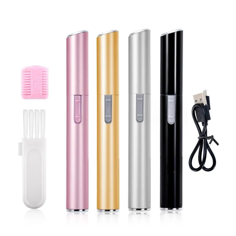 Portable Electric Eyebrow Trimmer Womens Shaver Hair Remover Eyebrow Shaper Shaver Body Face Shaving Machine USB Rechargable 241226