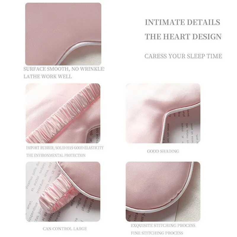 Y802 Double Sided Sleeping Eye Mask Shading Elastic Bandage Travel Eyeshade Solid Color Breathable Beauty Eye ShieldXJ250103