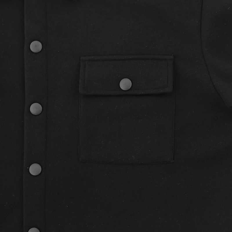Mens retro style button up shirt jacket W250103