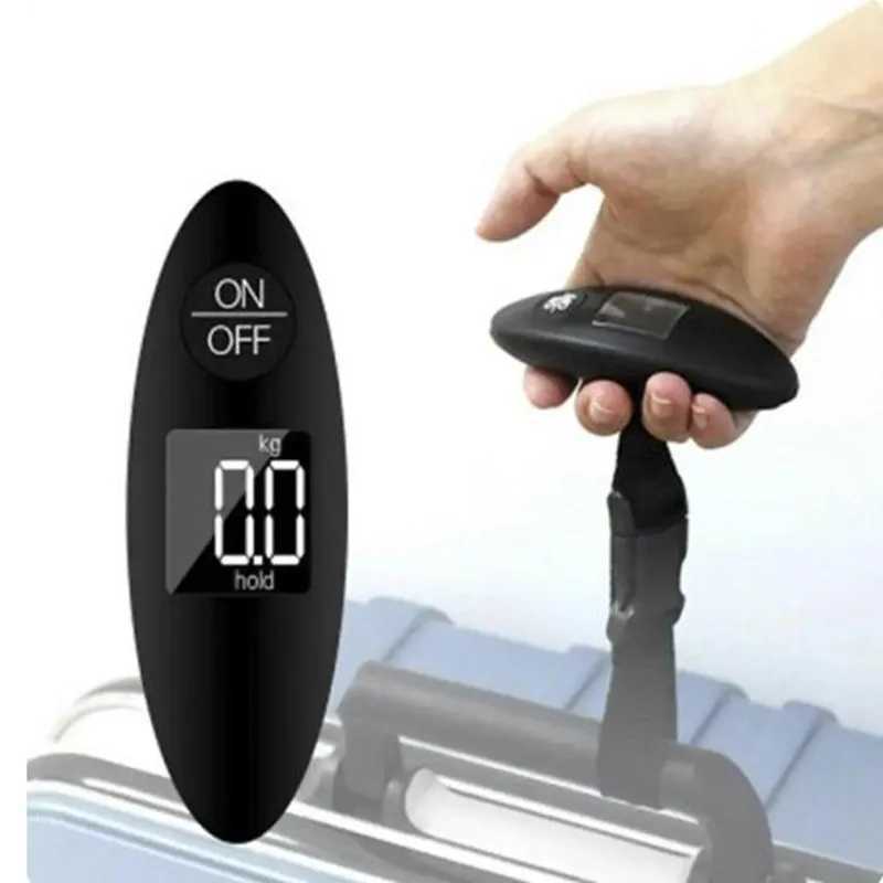 1Pc 40kg/100g LCD digital electronic luggage scale portable luggage scale handheld travel bag weighing fish hook hanging scale W250103