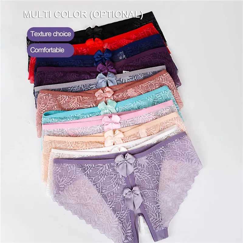 1PCS Lace Thong Womens Tanga Low Waist Sexy Lingeries Transparent Panties Laides T Back Pants Girls Underwear Female UnderpantsXJ250103