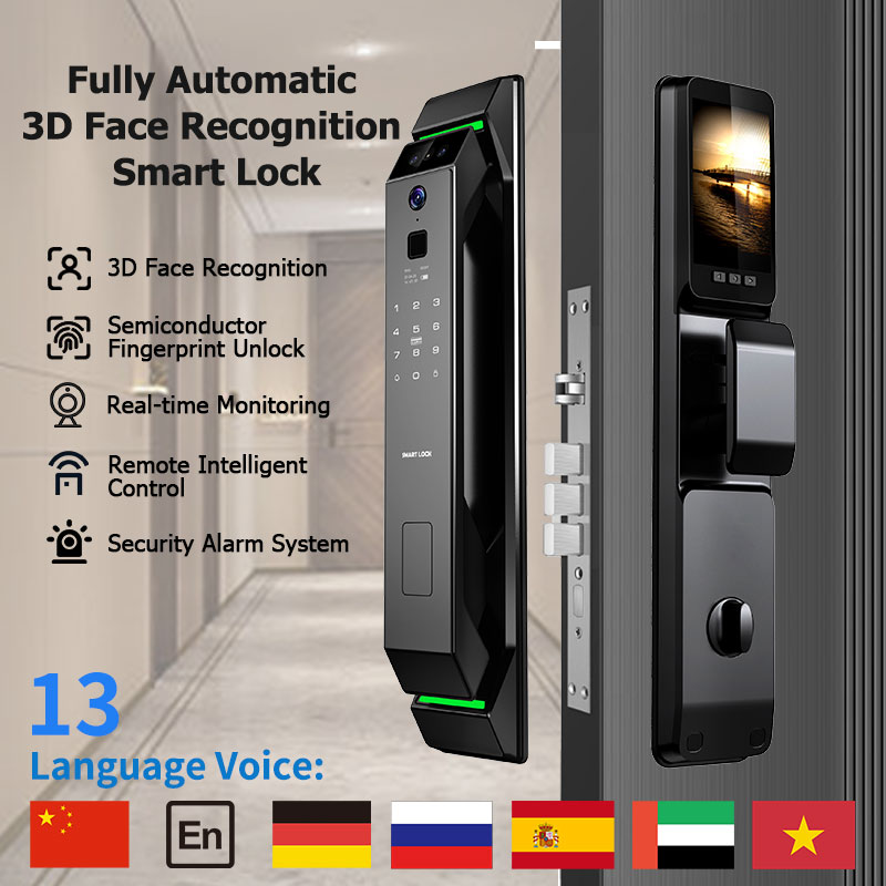 Advanced Smart Door Lock with Biometric Scanner, Digital Keypad, and Seamless Integration for Homes - Model X9