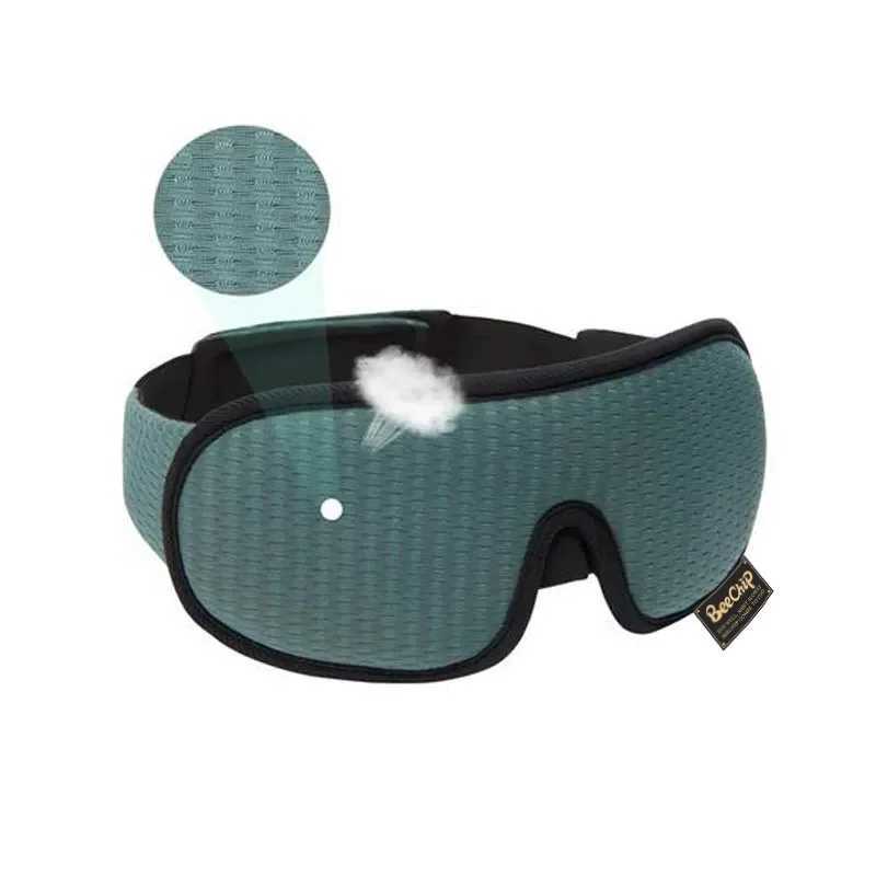 3D Eye Mask Green Breathable Shading Sleeping Hot Sales Eye Mask Adjustable Strap Sleep Mask Padded Travel RestXJ250103