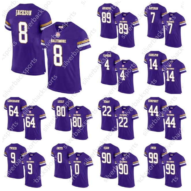 Derrick Henry Jersey Zay wers Shirt Lamar Jackson Justin Tucker Mark Andrews Odafe Oweh Reed Diontae Johnson Roquan Smith Marlon Humphrey Football Jer