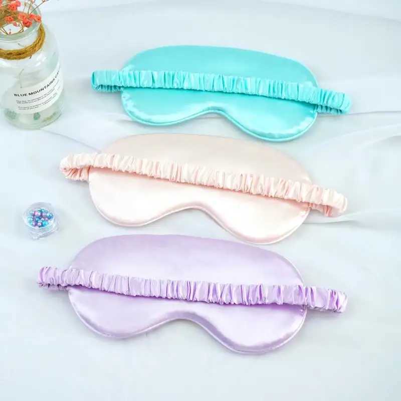 1Pc Eyeshade Sleeping Eye Mask Cover Eyepatch Blindfold Solid Portable New Rest Relax Eye Shade Cover Soft PadXJ250103