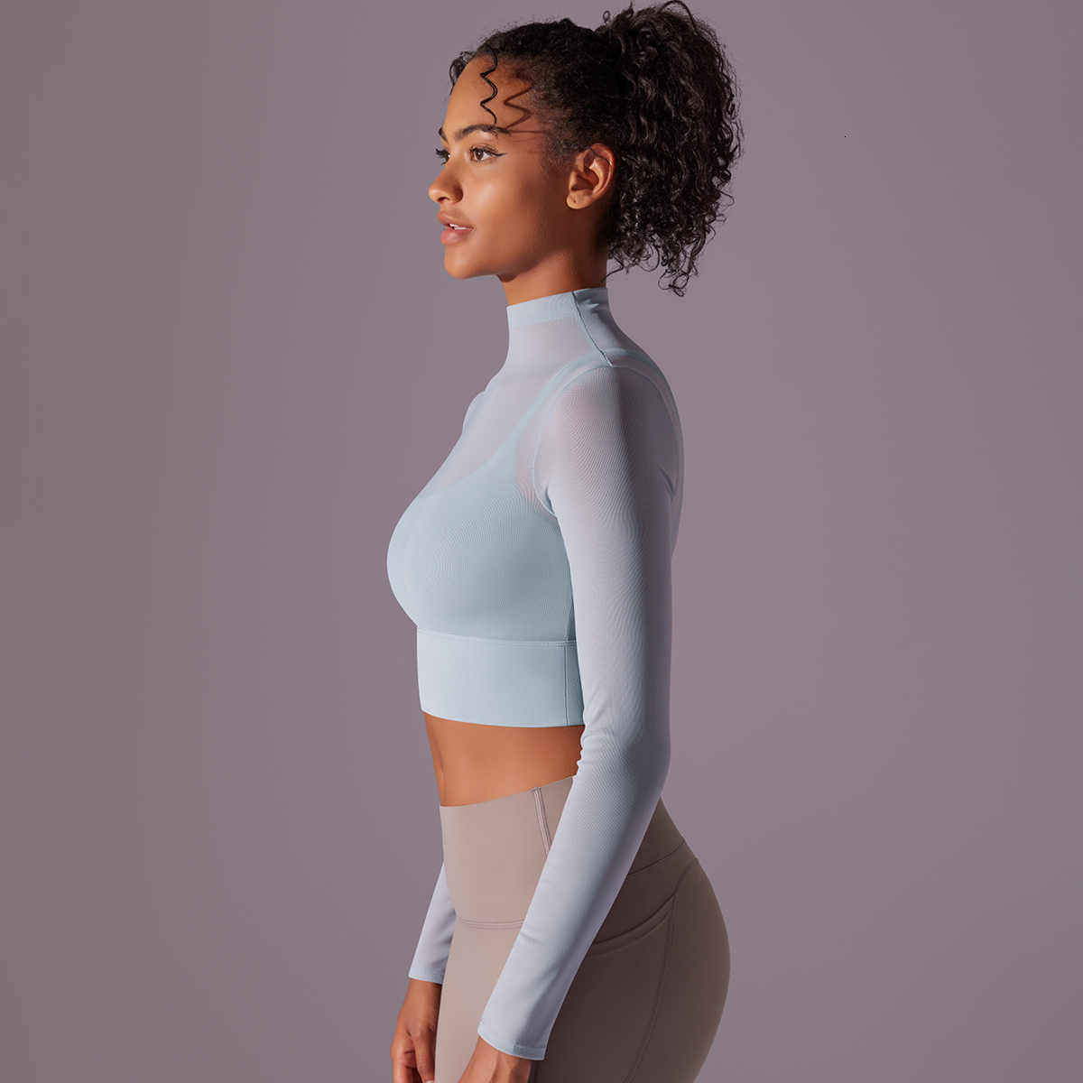 Tops Women's Sports Running Jogging Mesh Long Sleeve Workout Wear Activewear Bike Outerwear