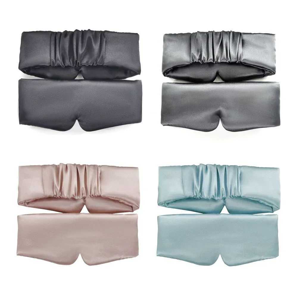 1Pc Silk Satin Sleep Mask Comfortable Sleeping Eye Mask Eyeshade Cover Shade Eyes Relax Enlarged Eye Patch Women Men SleepXJ250103