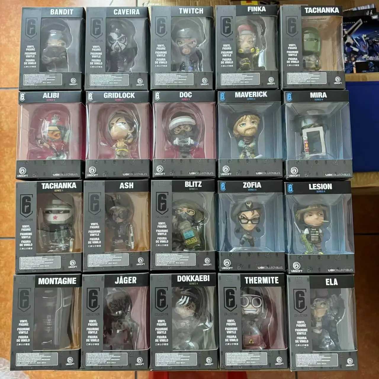 10cm R6 Rainbow Six Siege Map Lightning Battle Montagne Bandit Kawera Thermit Grey Action Map Q Edition Collection Decoration Toy Gift W250103