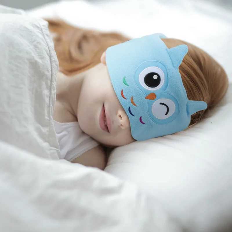 Soft s Animal Headband Activate SIRI Hi-Fi Stereo Bass Music Sleep Eye Mask Wireless Bluetooth-compatible Headphones with MicXJ250103