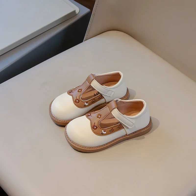 Baby Girl Fashion Lace Shoes Girls Princess New Spring Autumn Childrens Little Leather Shoes Soft M250103