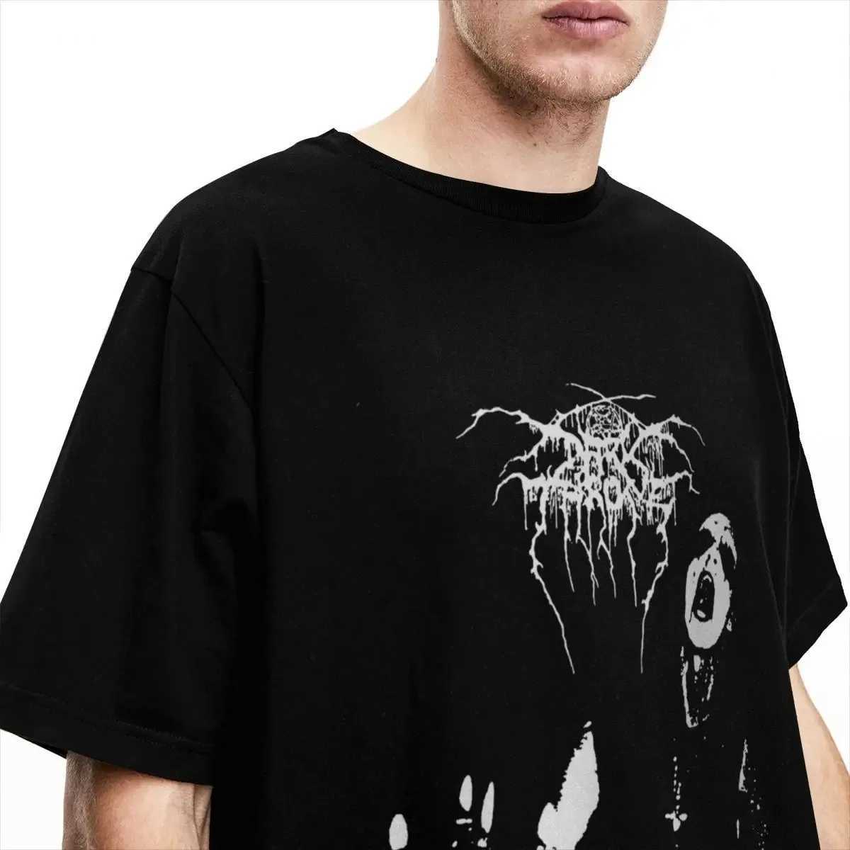 2024 Men Women T Shirt Darkthrone Transilvanian Hunger Vintage Pure Cotton Norwegian Black Metal Band T Shirt Large Size TshirtXJ240102