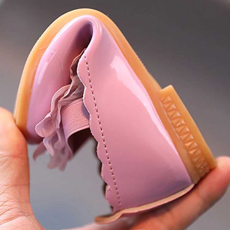 Baby Girl Princess Shoes New Fashion Soft Bottom Childrens Apartment PU Leather Shoes Summer Spring Flower Childrens Shoes CSH1261 M250103