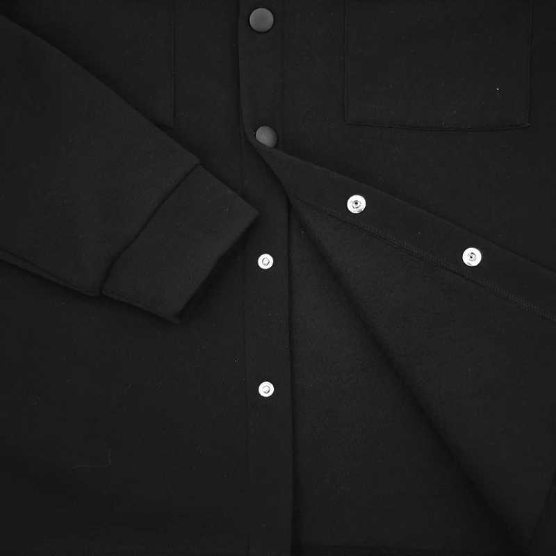 Mens retro style button up shirt jacket W250103