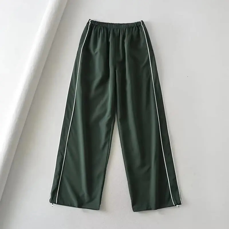 Y2K womens retro cargo pants womens drawstring elastic low waist umbrella pants loose hippie pants 250102