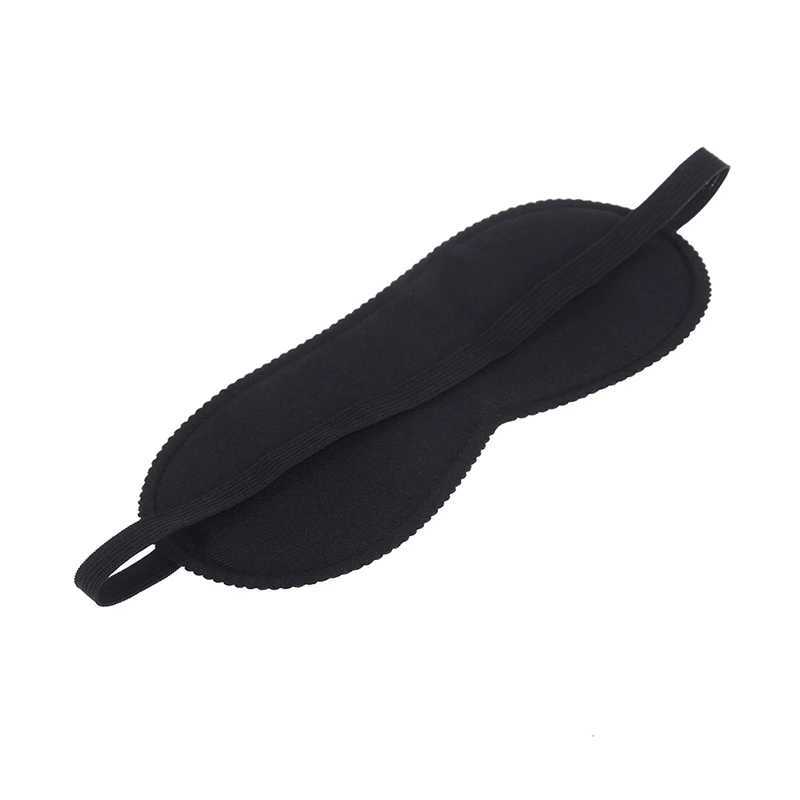 1PC Eye Masks Fast Sleeping Eye Mask Eyeshade Cover Shade Patch Unisex Soft Portable Blindfold Travel Sleepmasker BlackXJ250103