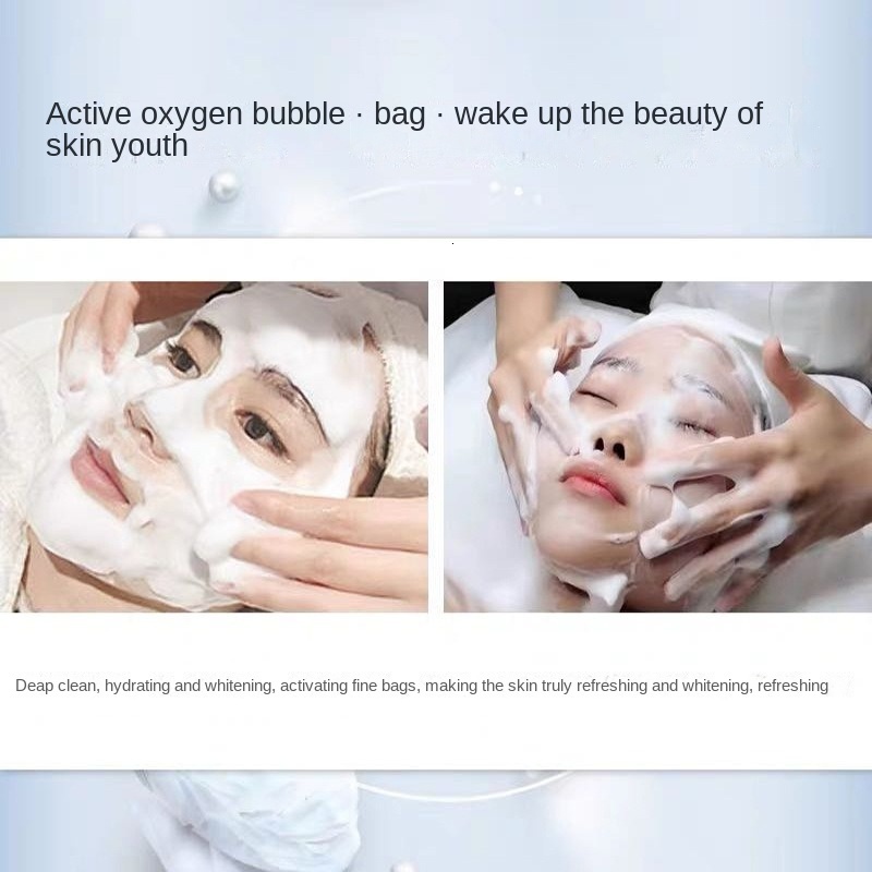 New hine Hydrogen Mousse Dense Bubble Clean Face To Remove Mites and Oil Whitening Handheld Portable Beauty Instrument