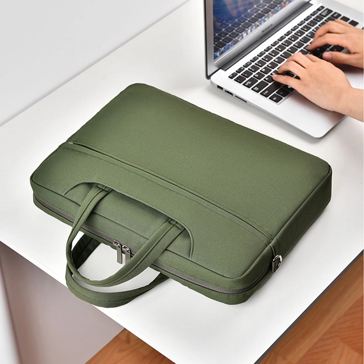 17 Inches Laptop Sleeve Bag Notebook Computer Pouch for Macbook Hp Dell Shockproof Briefcase Travel Business Women Men Case 250102