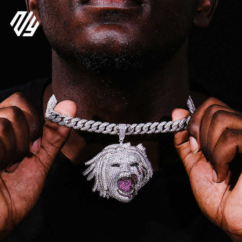 Fine jewelry factory 925silver 10k 14k gold custom moissanite pendant GRA certification necklace iced out hip hop name pendants