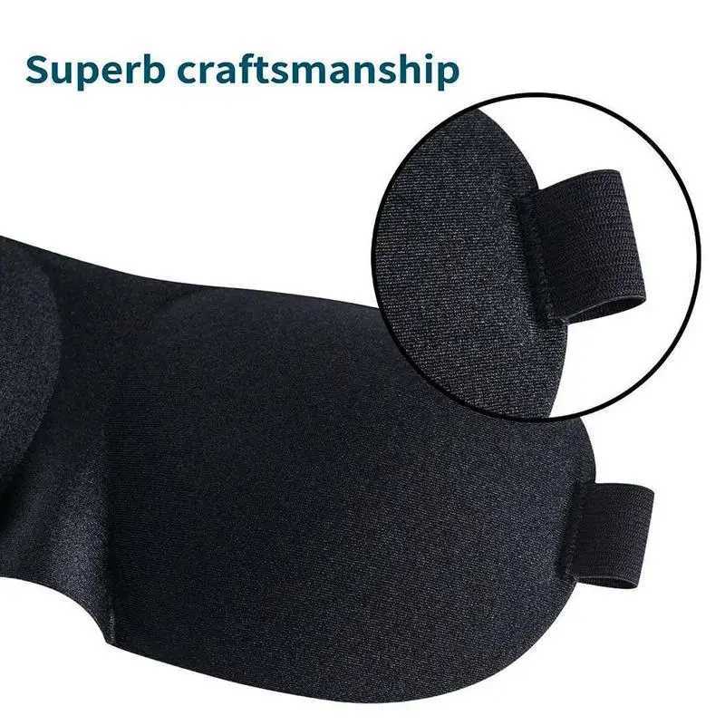 3D Sleep Mask Natural Sleeping Eye Mask Eyeshade Cover Shade Eye Patch Women Men Soft Portable Blindfold Travel Eyepatch 1PcsXJ250103