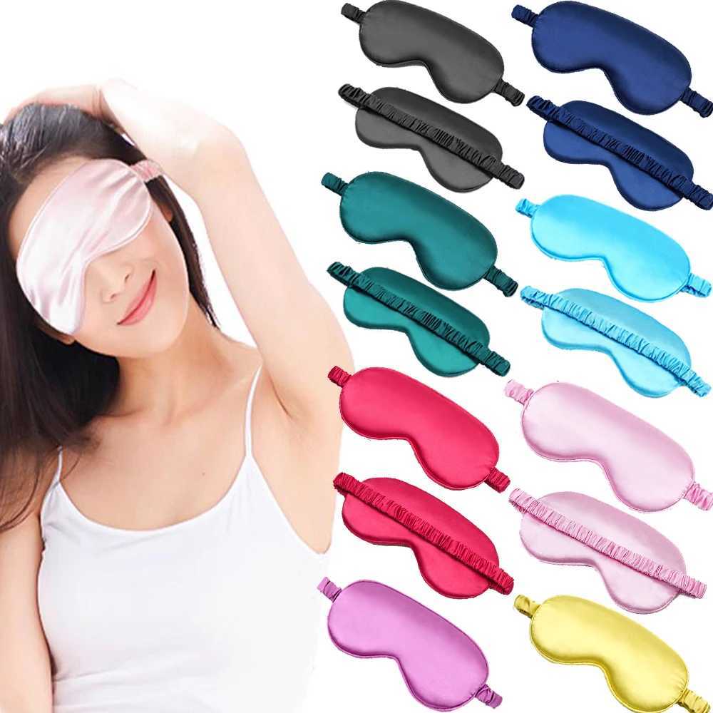 Imitated Silk Eye Mask for Sleeping Breathable Eyeshade Cover Sleeping Mask for Travel Nap Soft Comfort Blindfold Night EyepatchXJ250103
