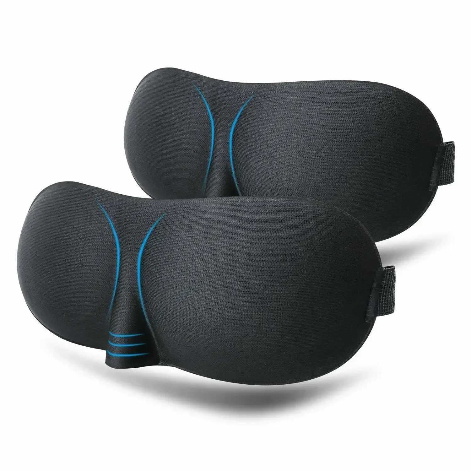 2pcs 3D Sleep Mask Natural Sleeping Eye Mask Eyeshade Cover Shade Eye Patch Women Men Soft Portable Blindfold Travel EyepatchXJ250103
