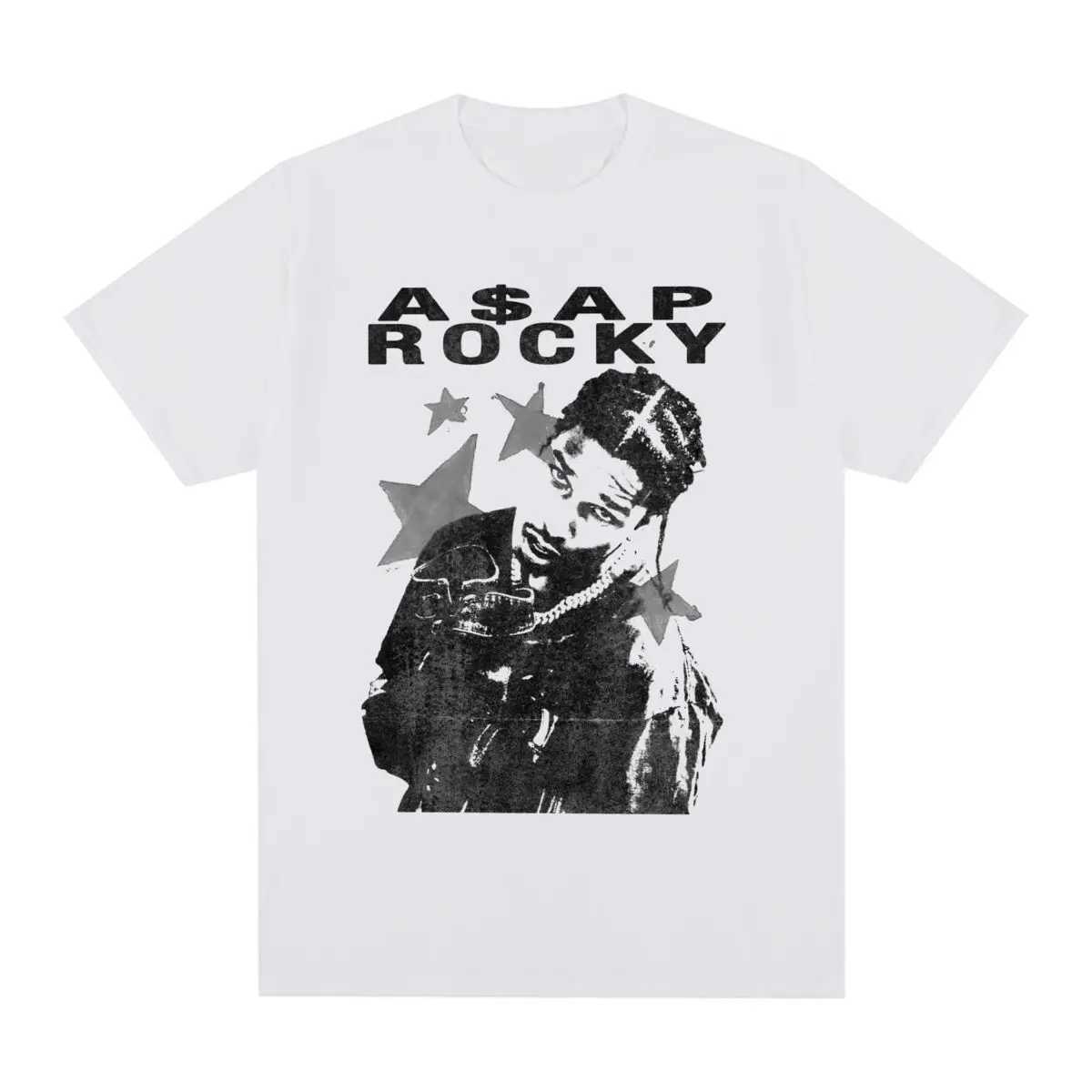 ASAP Vintage T-shirt Hip Hop Trend Cotton Men T shirt New Tee Tshirt Womens TopsXJ240102
