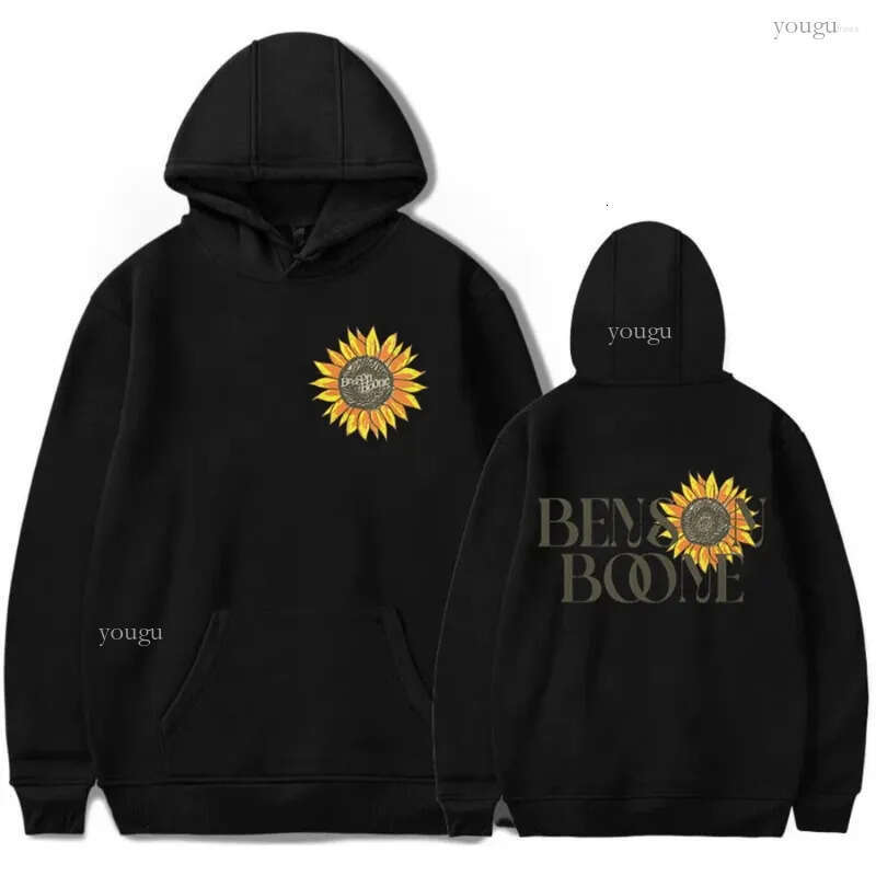 Men's Hoodies Benson Boone Sunflower Merch Unisex Hooded Sweatshirt Casual Clothing