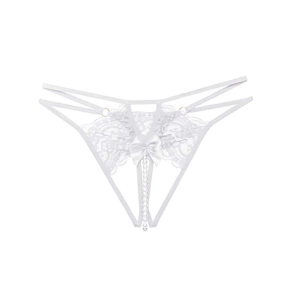 Lace Beading Womens Panties Thongs G Strings Bow Sexy Lingerie 1/2/3Pcs Transparent Underwear Lingeries Sexy Female LenceriaXJ250103