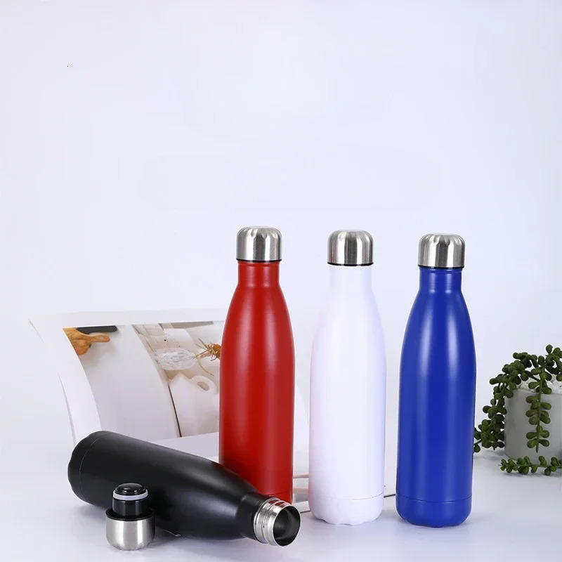 304 Stainless Steel Cola Bottle Outdoor Portable Doublelayer Sports Water Car Mounted Vacuum Accompanying Insulated Cup 250102 W260226