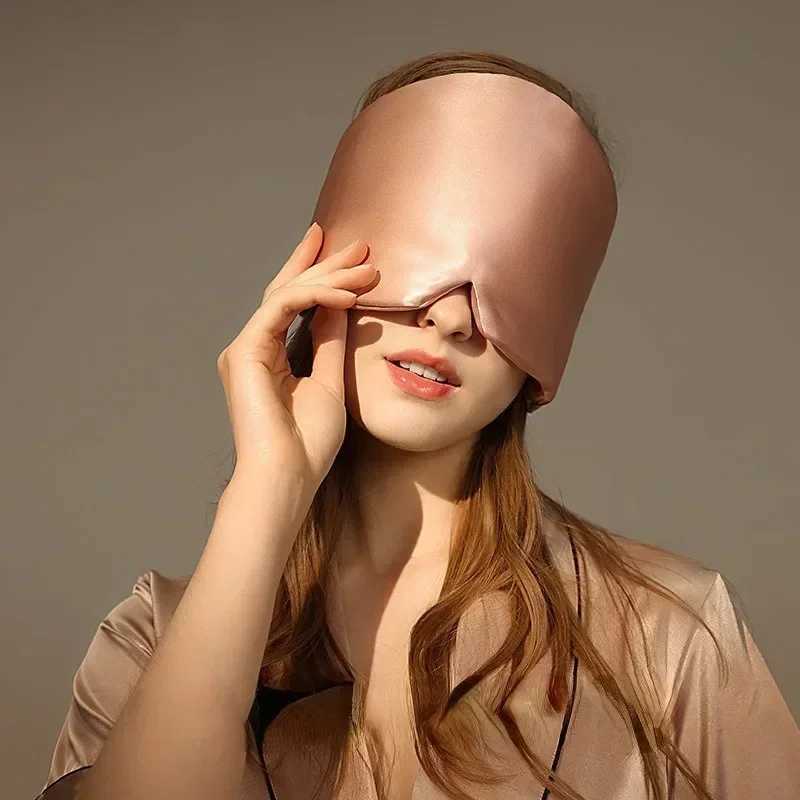 Silk Satin Sleep Mask Comfortable Sleeping Eye Mask Eyeshade Cover Shade Eyes Relax Enlarged Eye Patch Women Men Sleep HealthXJ250103