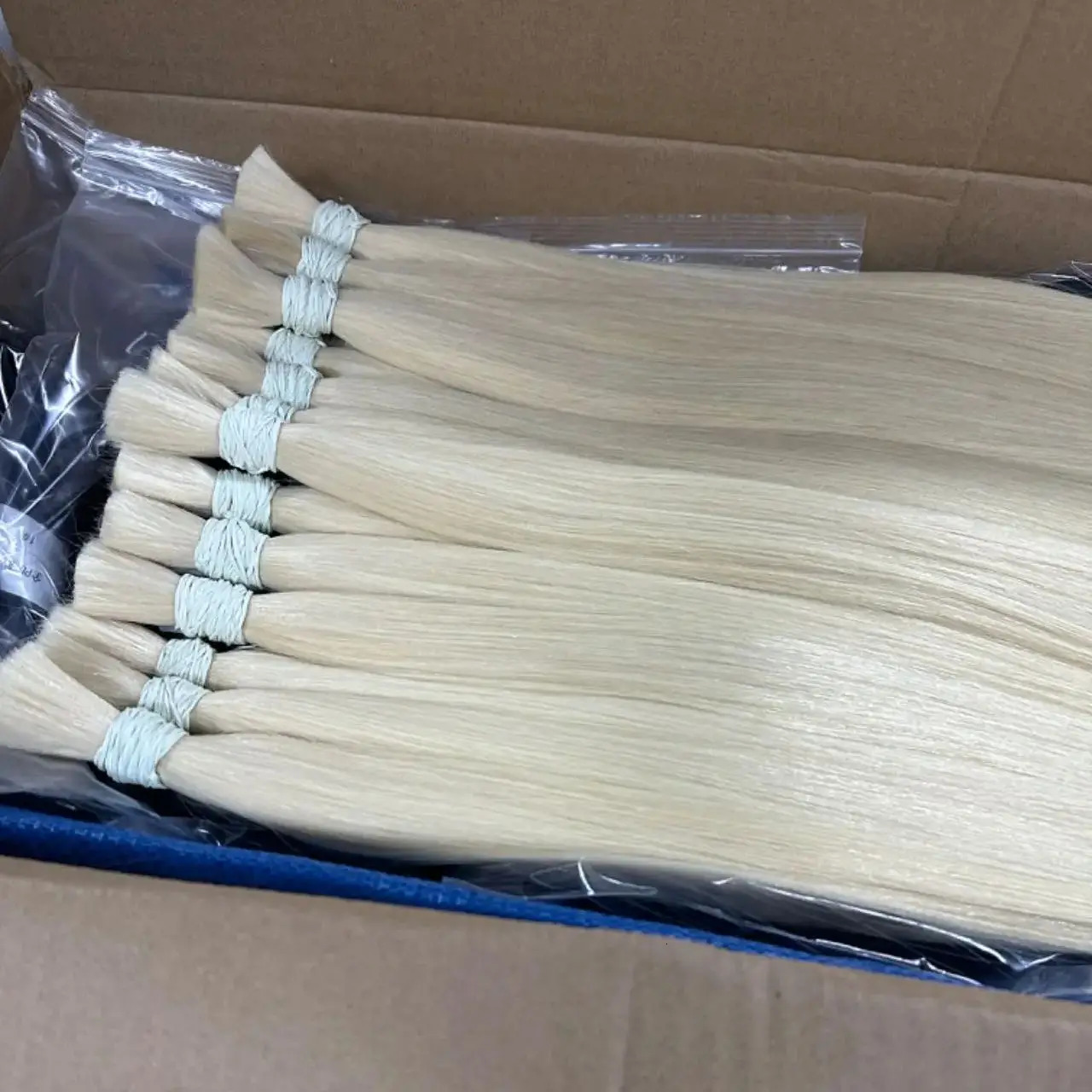 No Weft Vietnamese Hair Human Hair Bulk 613 100% Straight Hair Bulk 12-30inch 99j Real Natural Hair Extension Grey 250102