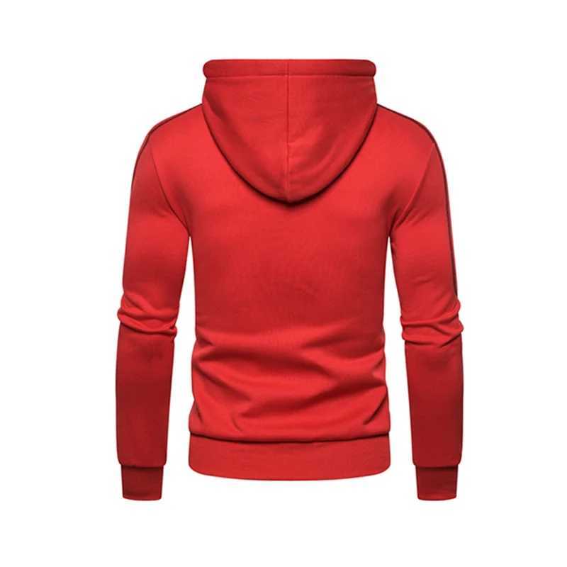 Mens hooded jacket casual motorcycle jacket outdoor zipper warm jacket W250103