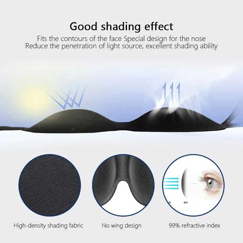 3D Sleeping Mask Natural Eye Patches Eyeshade Cover Shade Travel Nap Relax Blindfold Soft Block Out light Sleeping Aid Eye MasksXJ250103