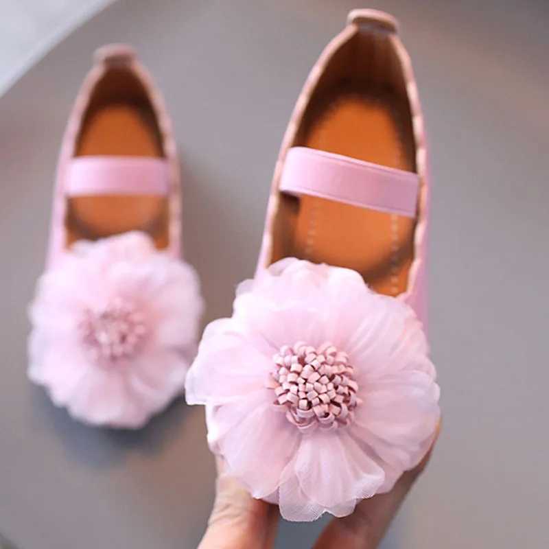 Baby Girl Princess Shoes New Fashion Soft Bottom Childrens Apartment PU Leather Shoes Summer Spring Flower Childrens Shoes CSH1261 M250103