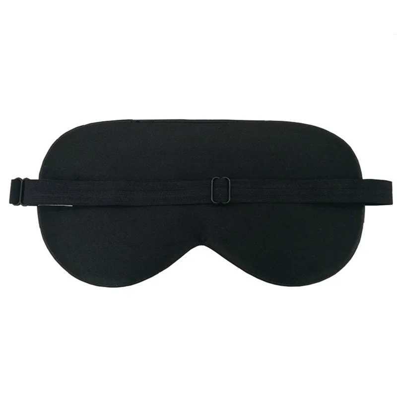 100% Natural Mulberry Silk Sleep Eye Mask 1pc Adult Soft Blindfold Smooth Eyeshade Eye Cover Sleeping Elastic BandXJ250103