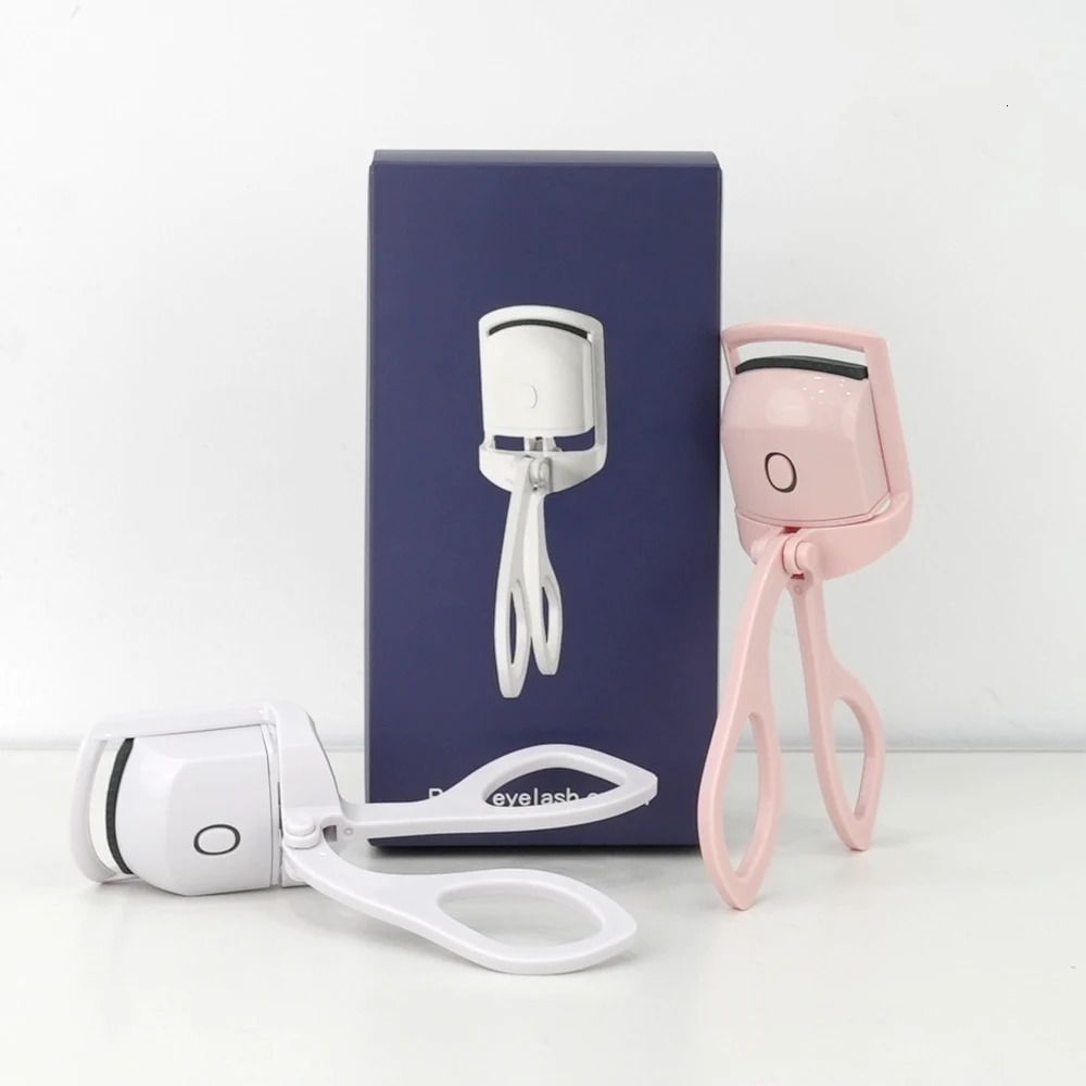 Mini Beauty Make-Up Rechargeable Tools Electric Heated Portable Pink Eyelash Curler USB Eyelashes Lashes Accessories 241226