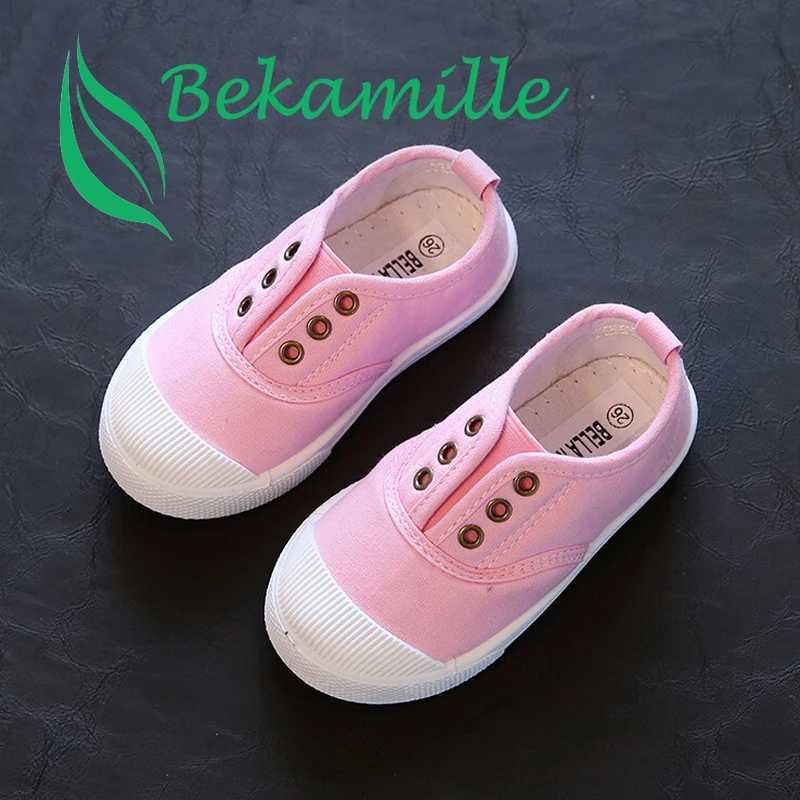 Bekamille Girls Boys Fashion Canvas Sneakers Childrens Flat Shoes Casual Loafer Shoes Toddlers Adults M250103