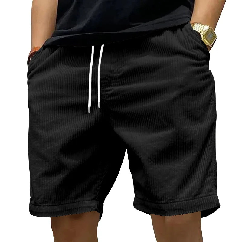 US Heavy Duty Work Shorts Summer I Trendy Retro Corduroy Fashion Mens Casual Shorts 241230