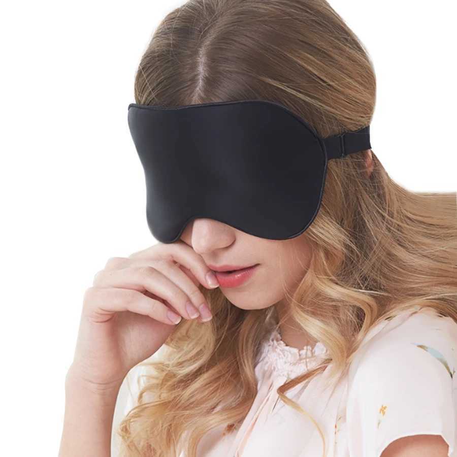 3D Natural Silk Sleep Mask Eye Masks Cover Portable Travel Eyepatch Double-Side Shading Eyeshade Health Sleeping Eye Care ToolsXJ250103