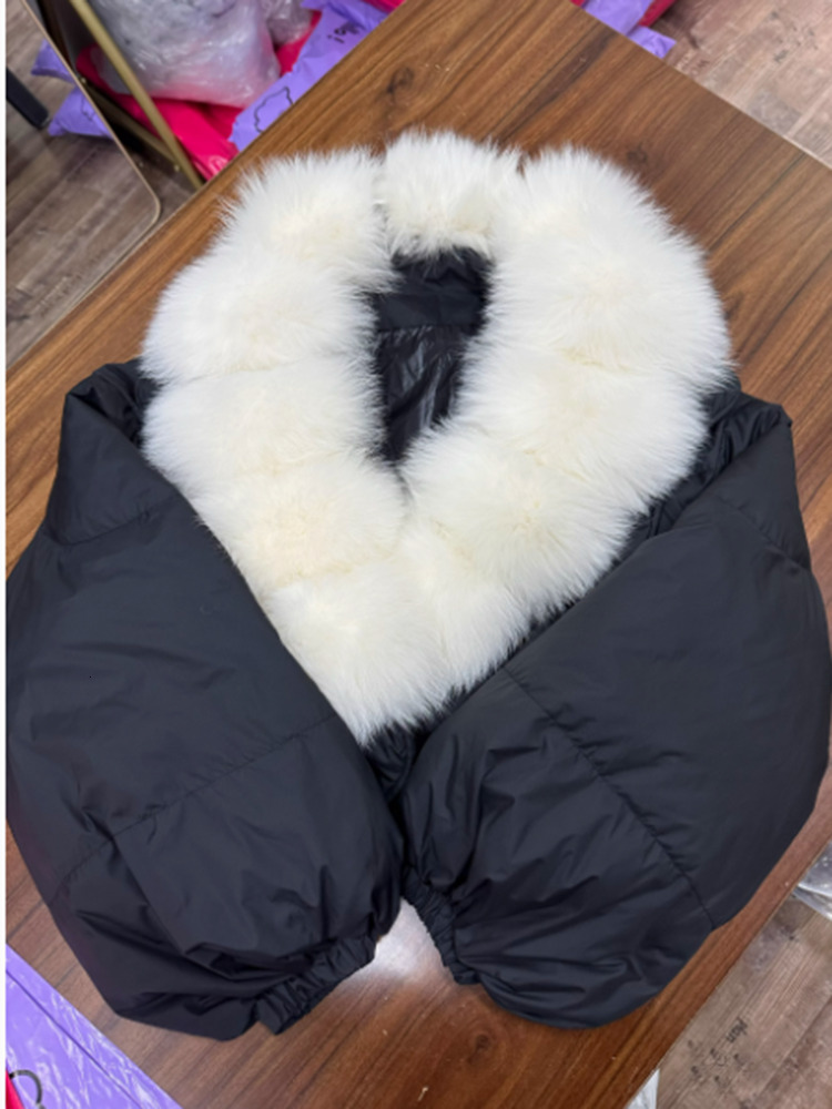 Winter New White Duck Down Snow Parka High Quality Big Real Fur Jacket Warm Pocket Waterprtoof Overcoat For Women