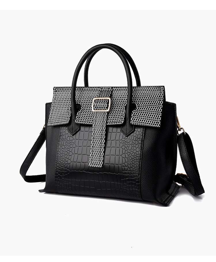 Women's Bags Women's handbag new fashionable and simple tote bag, large capacity crocodile pattern bag for women